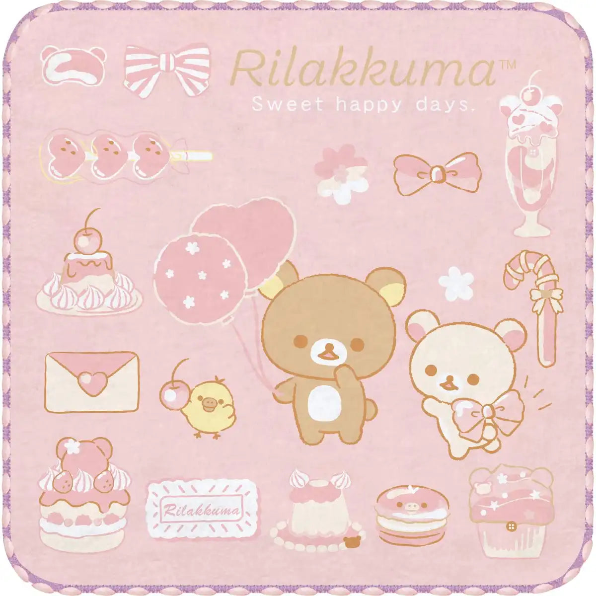 San-X Rilakkuma Mini Towel Set of 3 - Soft and Absorbent Towels for All Ages- Japan Figure Store - #1 Bring To You The Best Japanese Goods