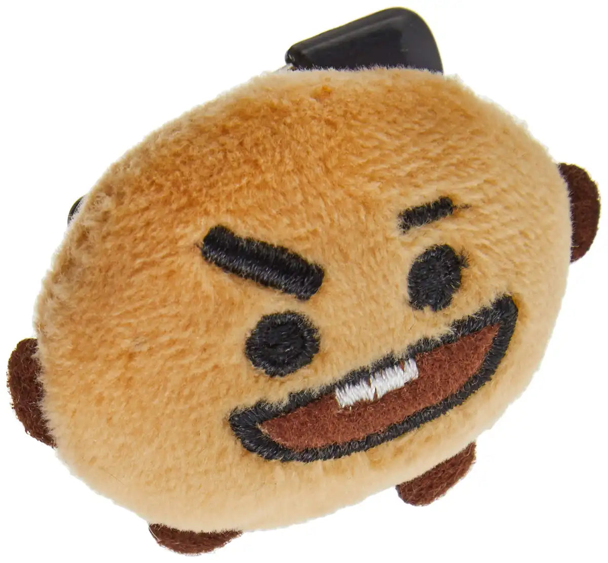 Sekiguchi BT21 Shooky Plush Badge - Soft Collectible Pin Accessory- Japan Figure Store - #1 Bring To You The Best Japanese Goods