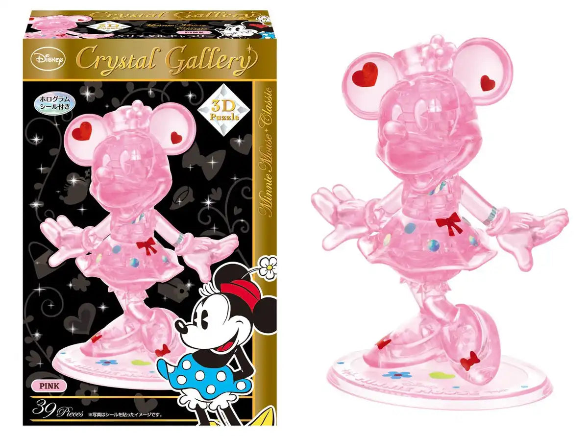 Hanayama 39 Piece Crystal Gallery Minnie Mouse Classic Pink Japan- Japan Figure Store - #1 Bring To You The Best Japanese Goods
