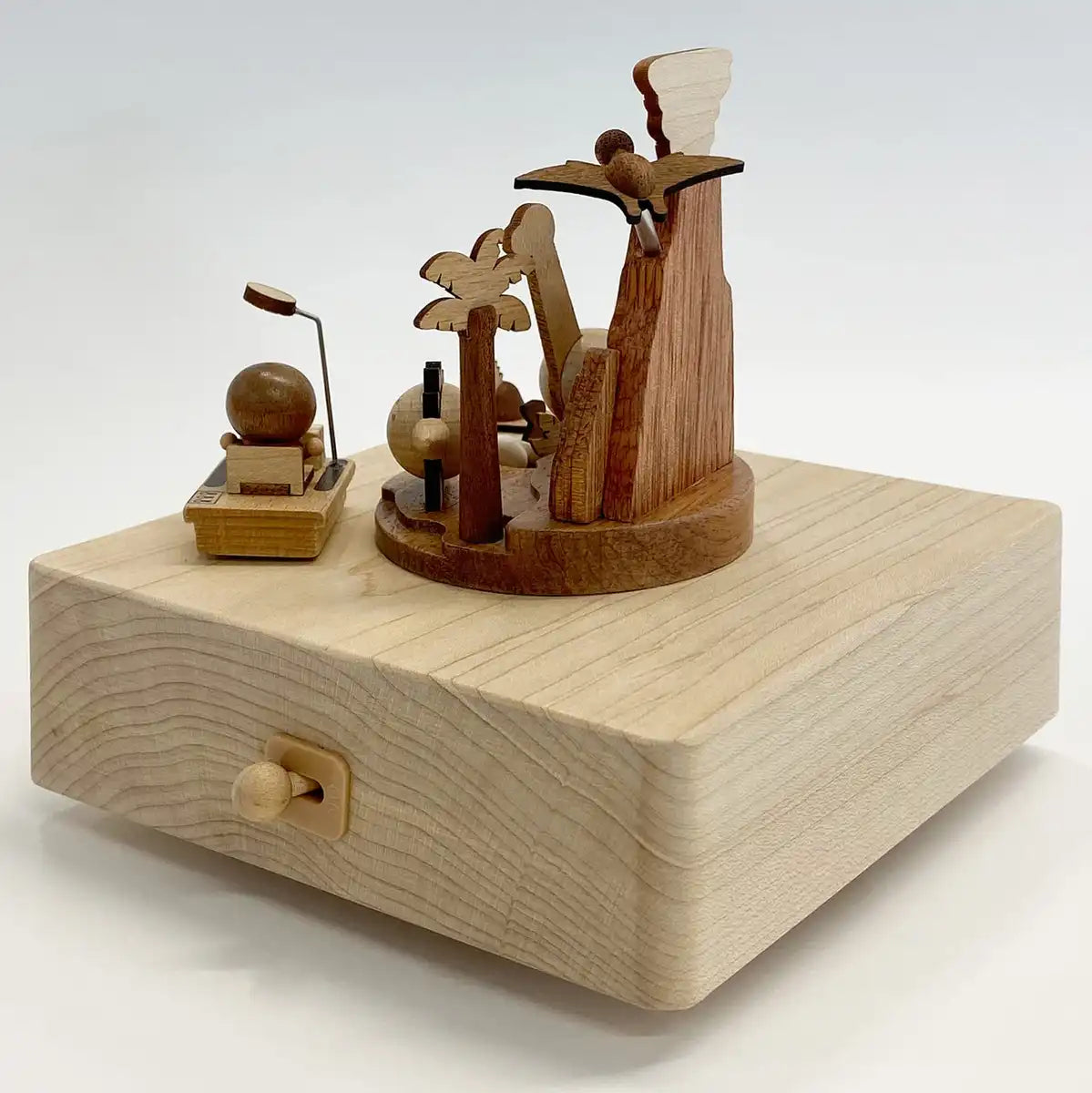 Sanrio Wooden Music Box Doraemon Time Machine Collectible H 9158- Japan Figure Store - #1 Bring To You The Best Japanese Goods