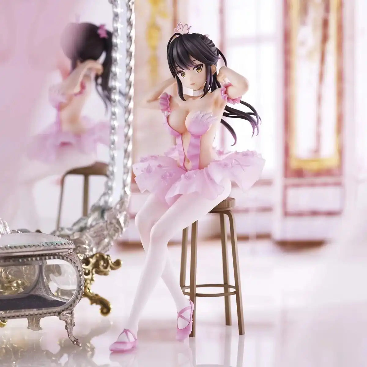 Union Creative Flamingo Ballet Ponytail Child Figure PVC ABS