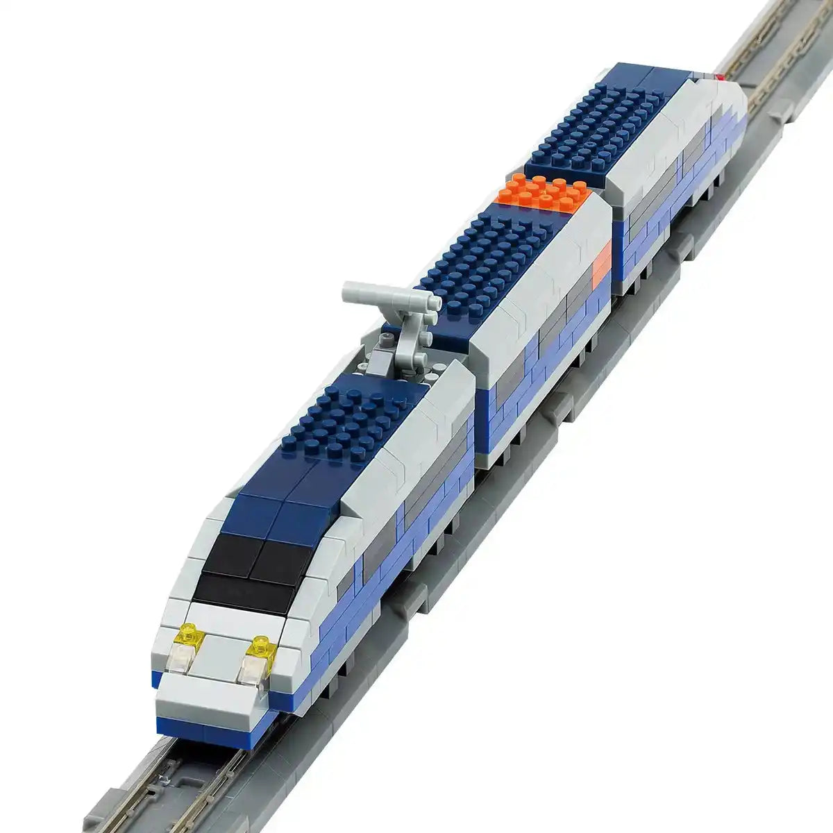 KAWADA Ngt-010 Nanoblock Nanogauge Blue Bullet Train- Japan Figure Store - #1 Bring To You The Best Japanese Goods