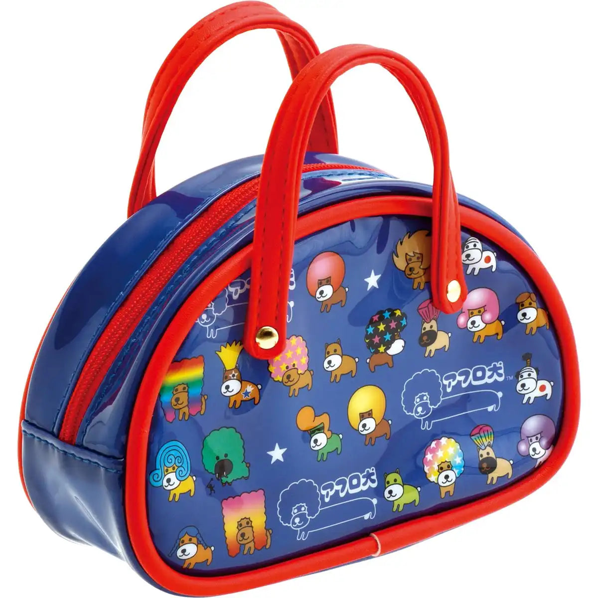 San-X Characters Pouch Afro Dog Portable Case H100xW145xD55mm