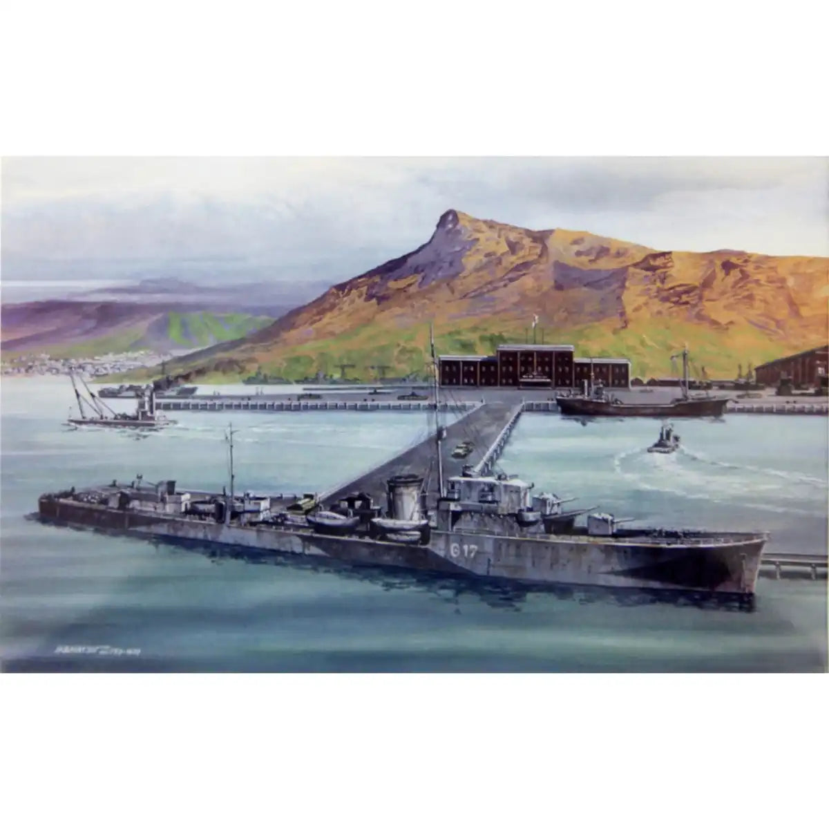 Pit Road 1/700 Skywave Series Naval Base (Small Ship Mooring Area) Plastic Model Sw09- Japan Figure Store - #1 Bring To You The Best Japanese Goods