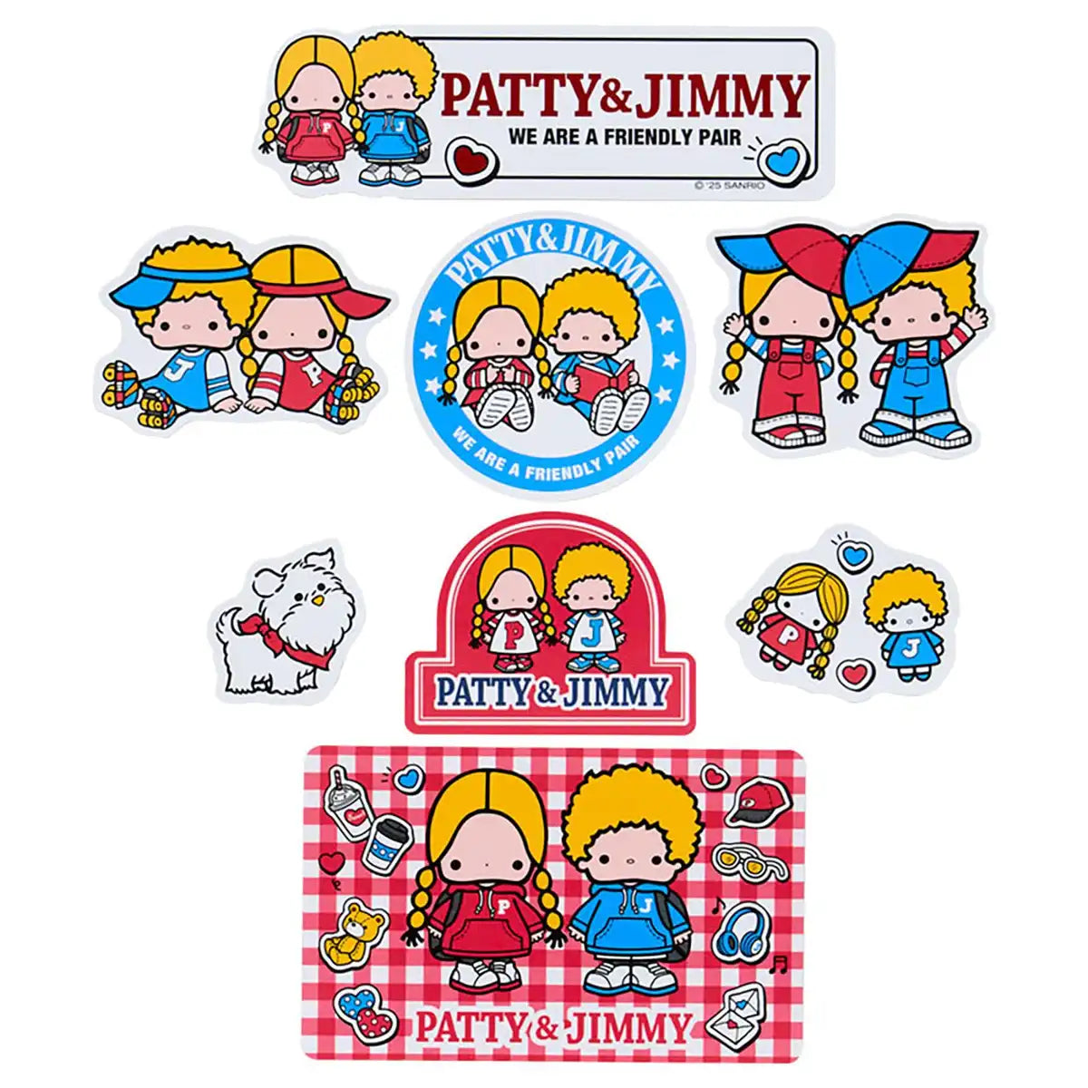 Sanrio Sticker Set Patty & Jimmy Lookbooks for Ages 3+ 220591