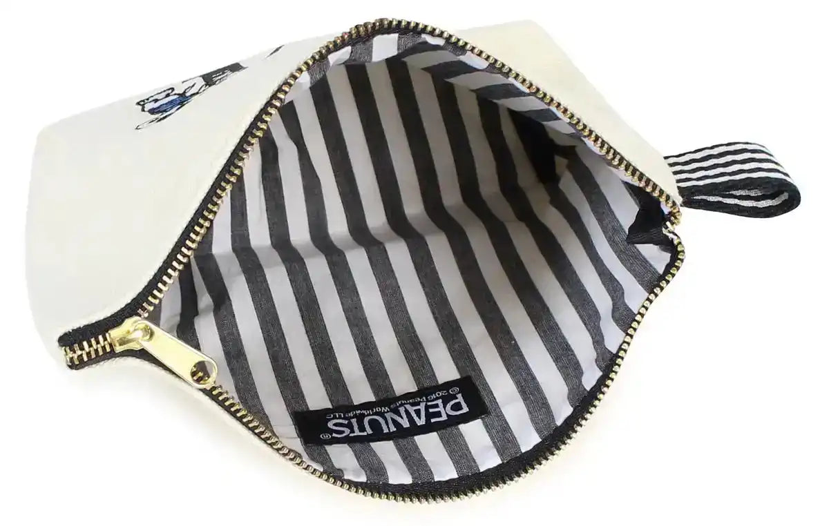 SHOBIDO Snoopy Initial Pouch M- Japan Figure Store - #1 Bring To You The Best Japanese Goods