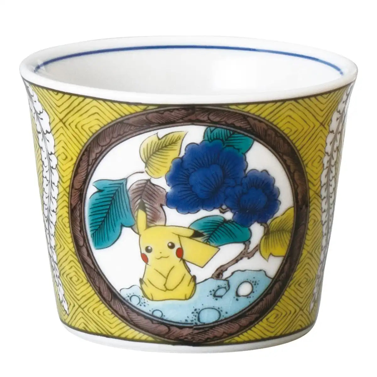 Pokemon Center Kutani Ware Soba Bowl Pikachu & Eevee Fujima Leaf Pattern- Japan Figure Store - #1 Bring To You The Best Japanese Goods