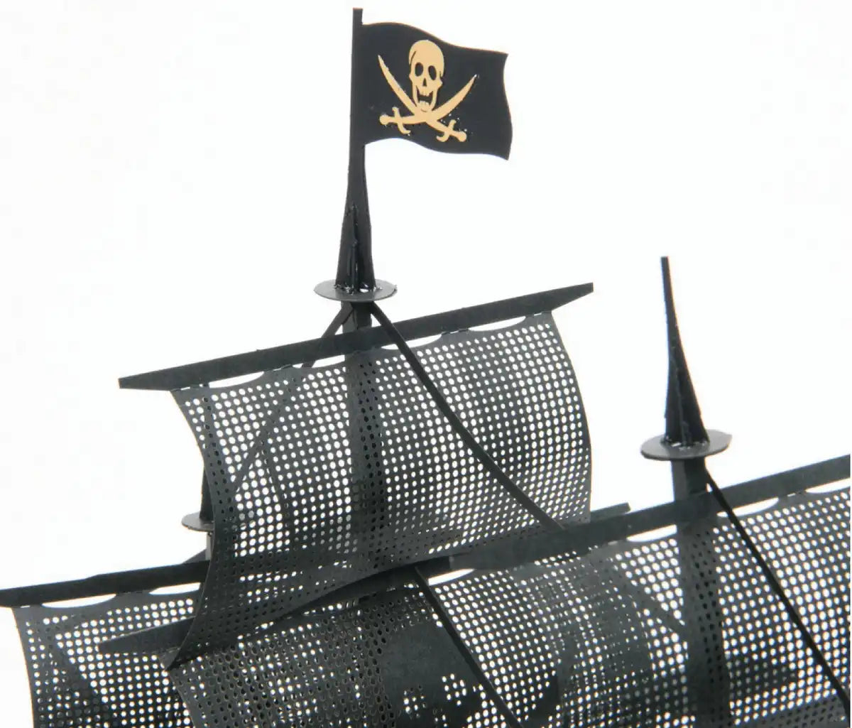 KAWADA Pnd-006 Papernano Black Pirate Ship Deluxe Edition- Japan Figure Store - #1 Bring To You The Best Japanese Goods
