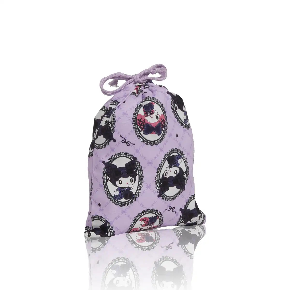 Sanrio Drawstring Bag Cg-3497 My Melody Kuromi Cotton Backpack- Japan Figure Store - #1 Bring To You The Best Japanese Goods