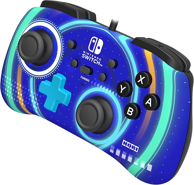 Hori Nsw245 Cyclon Blue Mini Pad Controller For Nintendo Switch New