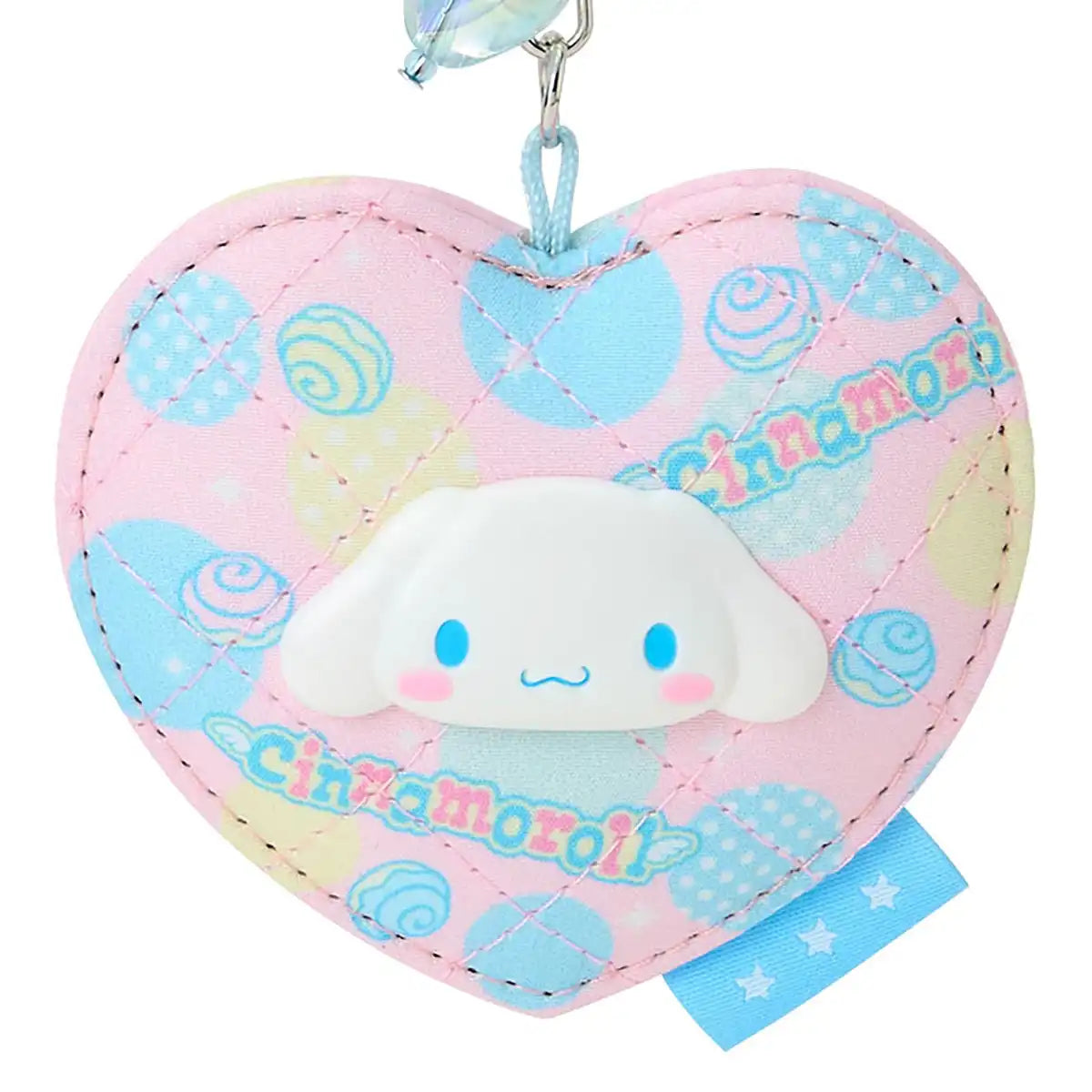 Sanrio Cinnamoroll Mirror Charm Minna No Quilt Polyester Cotton Steel Glass