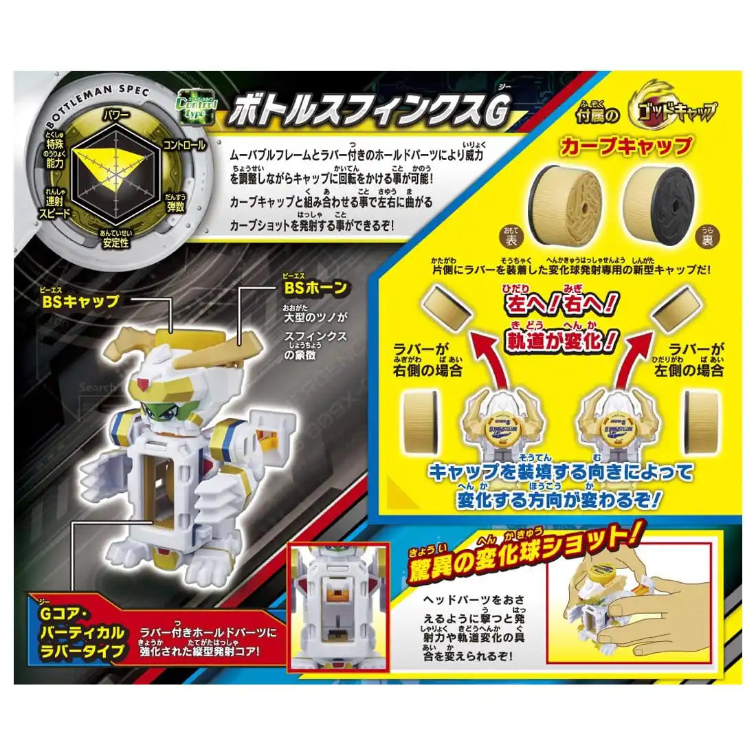 Takara Tomy Bot-59 Bottle Sphinx G - Enhanced Bottleman Game Toy- Japan Figure Store - #1 Bring To You The Best Japanese Goods