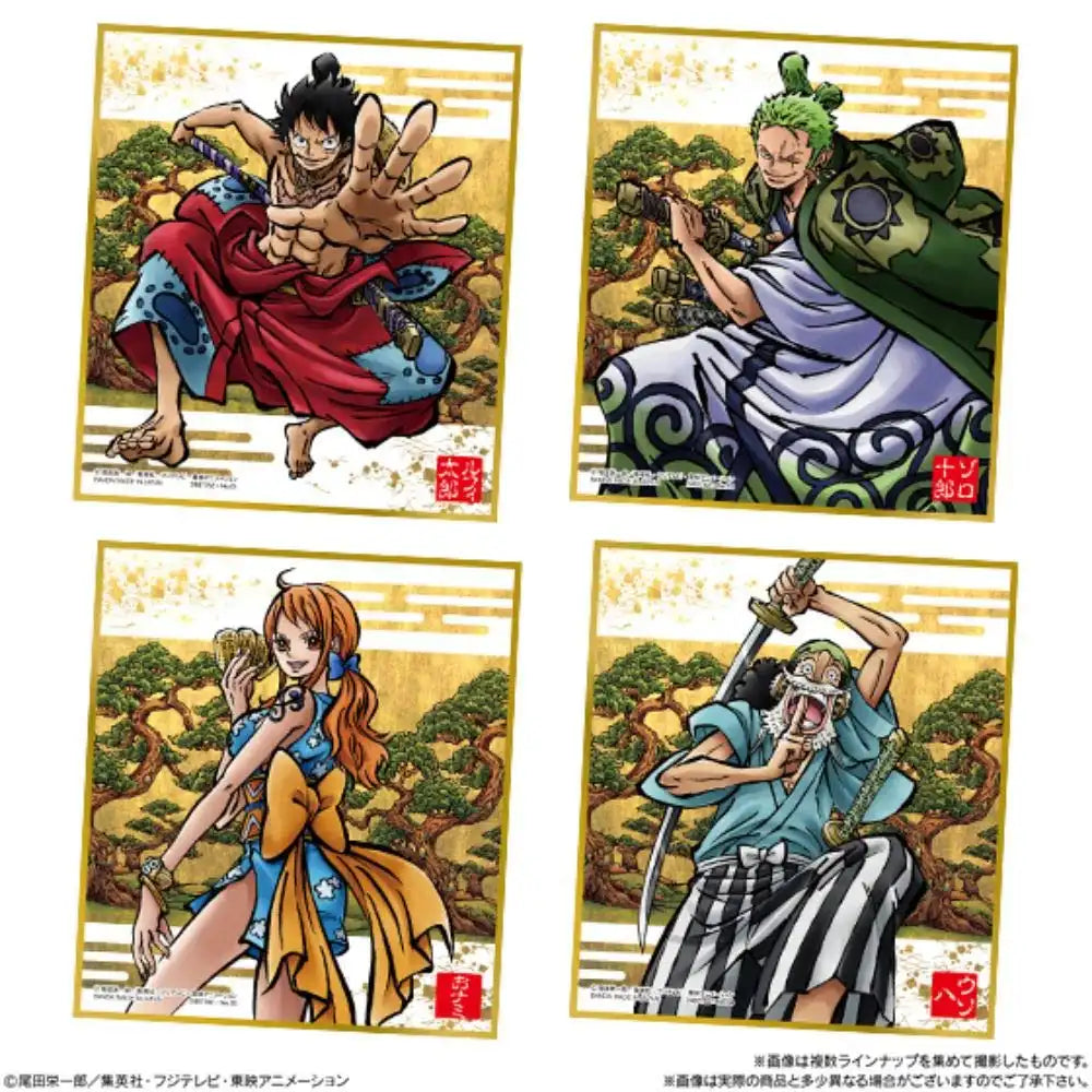 BANDAI CANDY - One Piece Shikishi Art -Wano Country- 10Pack Box - Candy Toy- Japan Figure Store - #1 Bring To You The Best Japanese Goods