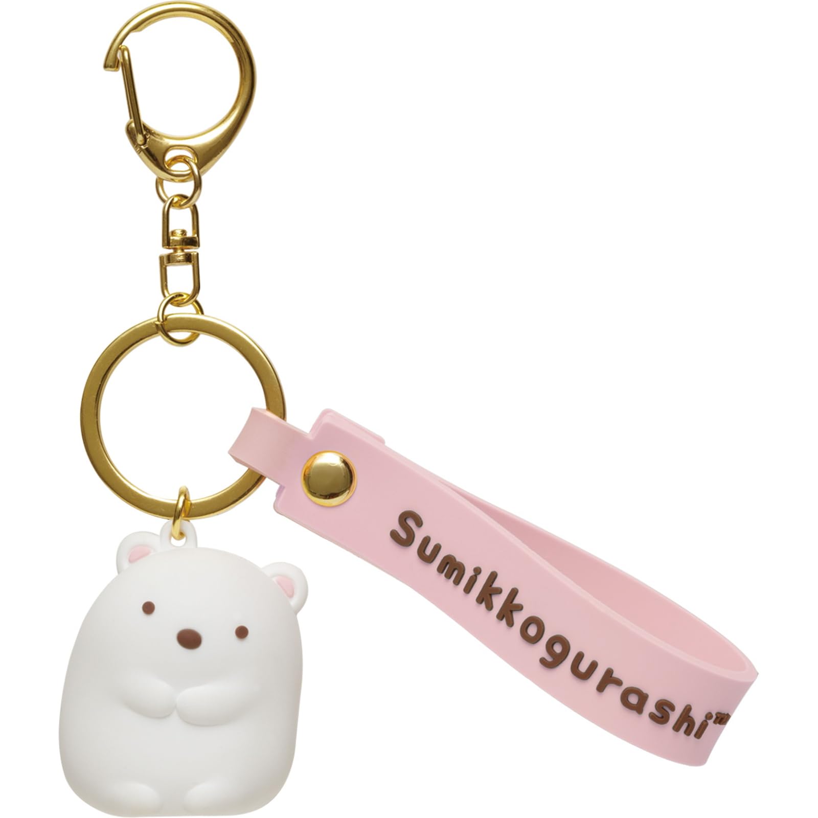 San-X Ab14905 Sumikko Gurashi Polar Bear Mascot Keychain- Japan Figure Store - #1 Bring To You The Best Japanese Goods