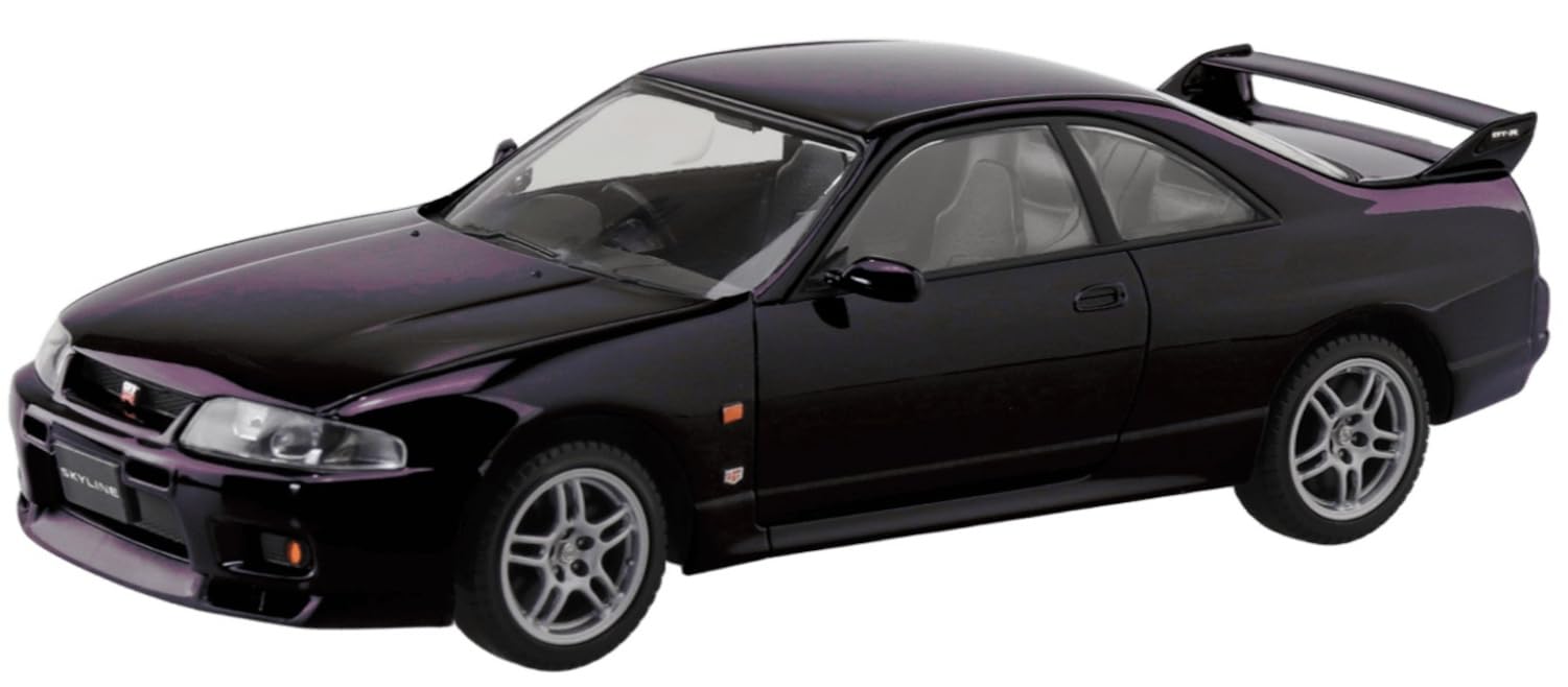 Aoshima Rakupla 1/32 Nissan R33 GT-R Midnight Purple Model Kit