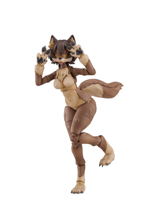 Modèle de loup japonais Qingdao Aoshima KP-02R, 155 mm, ABS, PVC, pré-peint, non à l'échelle.