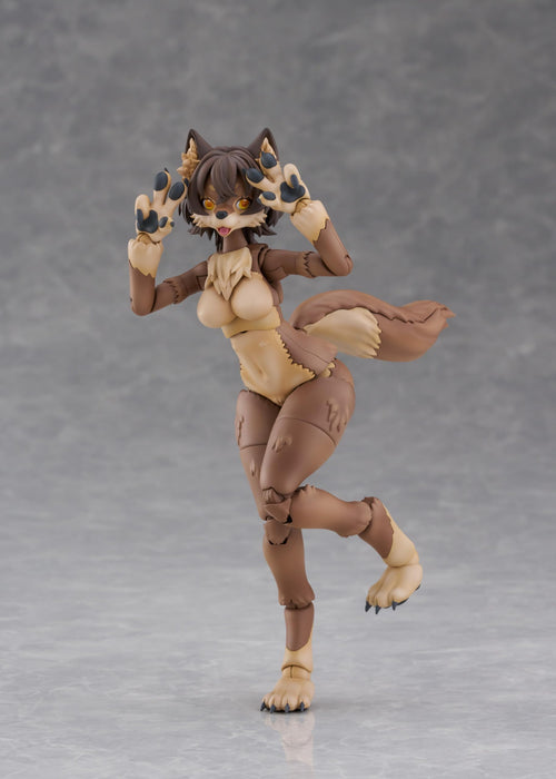 Modèle de loup japonais Qingdao Aoshima KP-02R, 155 mm, ABS, PVC, pré-peint, non à l'échelle.