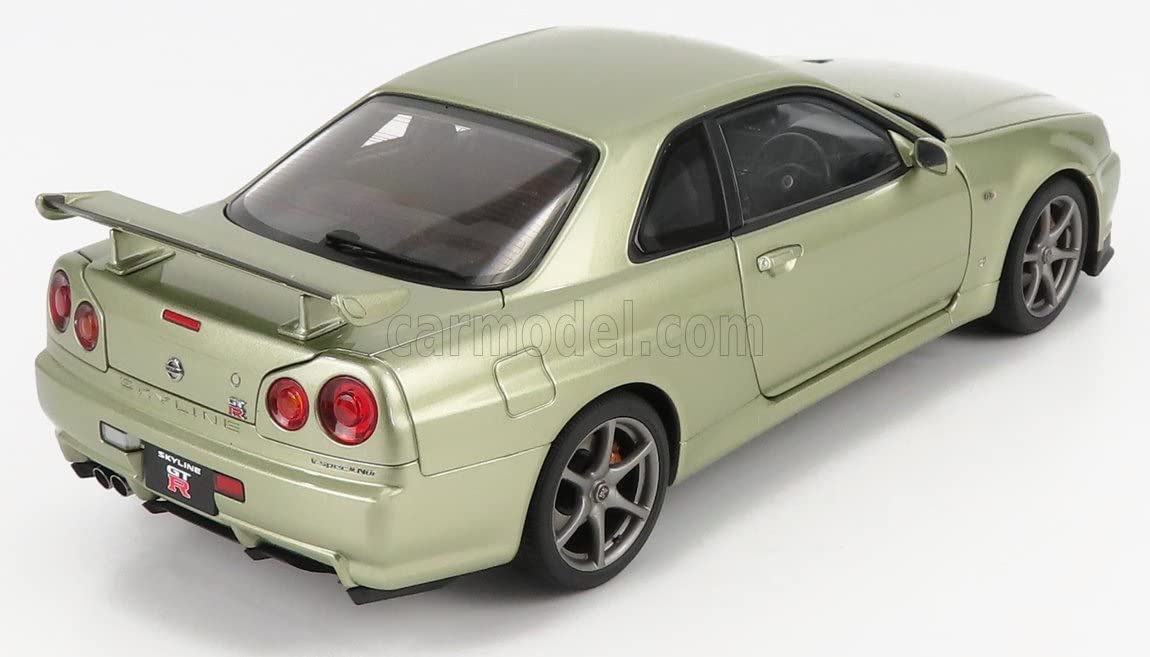 Autoart 1/18 Nissan Skyline GT-R R34 V-Spec II Nurburgring Millennium Jade 77404- Japan Figure Store - #1 Bring To You The Best Japanese Goods