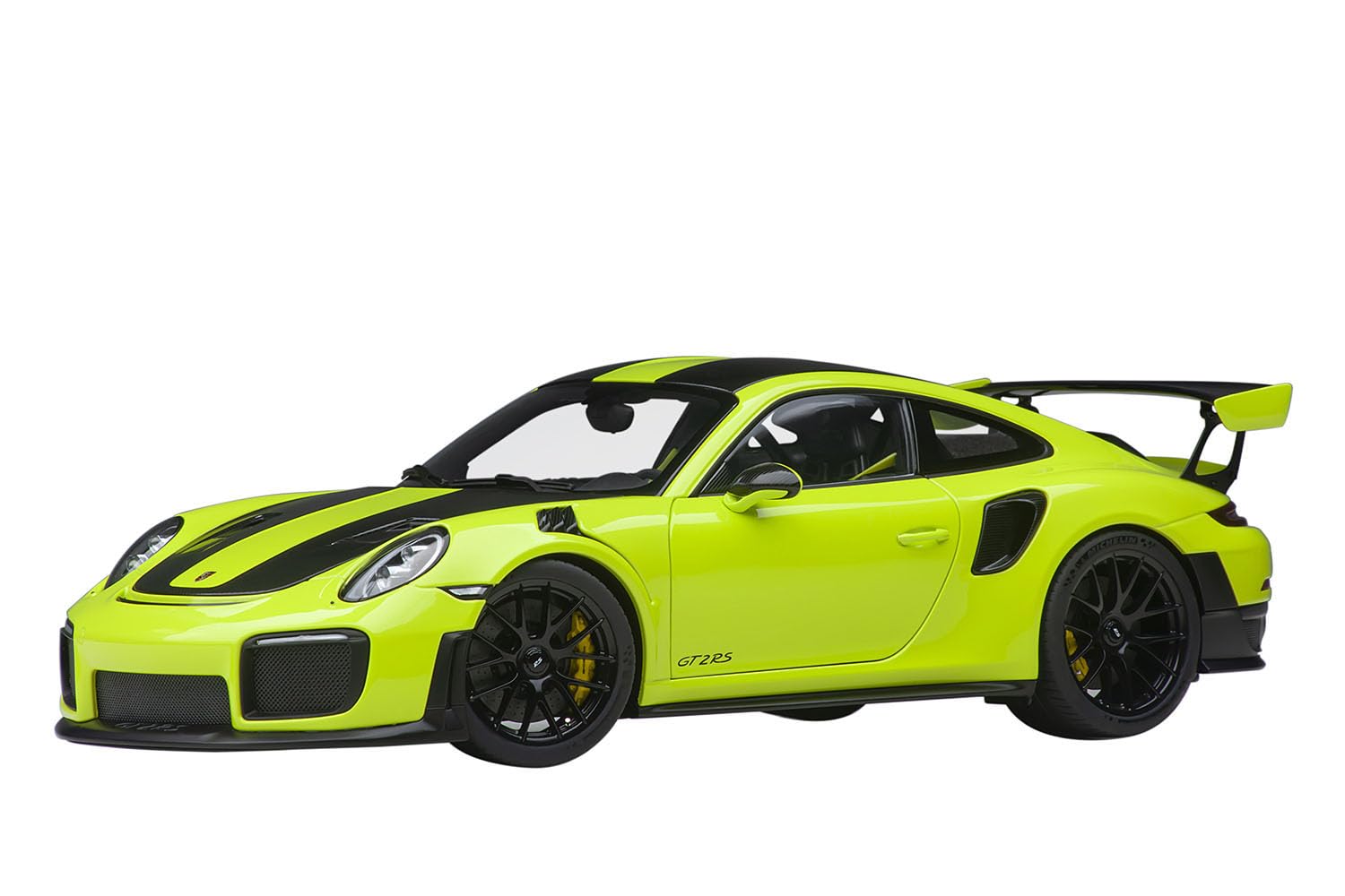 Autoart 1/18 Porsche 911 GT2 RS Weissach Light Green Carbon Black Model- Japan Figure Store - #1 Bring To You The Best Japanese Goods