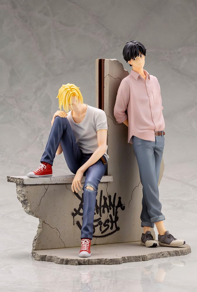 Kotobukiya Artfx J 1/8 Banana Fish Ash Lynx and Eiji 2023 Re-Release Statue- Japan Figure Store - #1 Bring To You The Best Japanese Goods