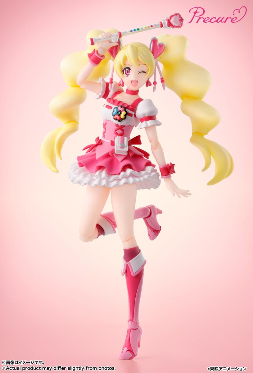 Bandai Spirits SH Figuarts Fresh Pretty Cure Cure Peach 135mm Movable Figure- Japan Figure Store - #1 Bring To You The Best Japanese Goods