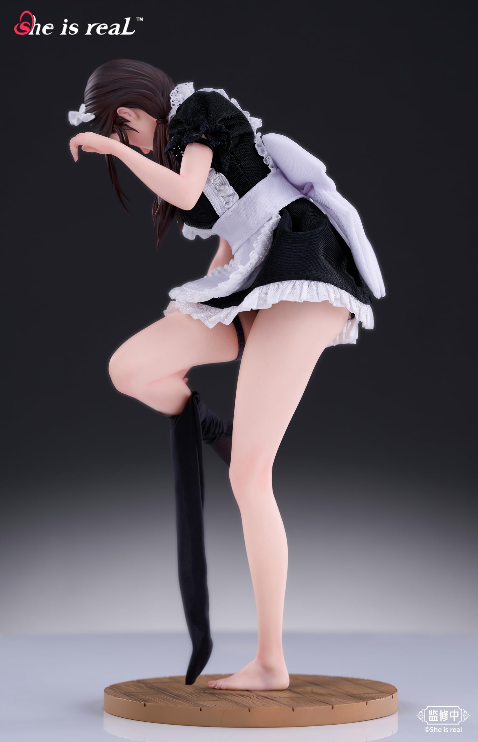 Bear Panda She Is Real X Lou Ll 1/6 Scale Figure PVC ABS Fabric Maid