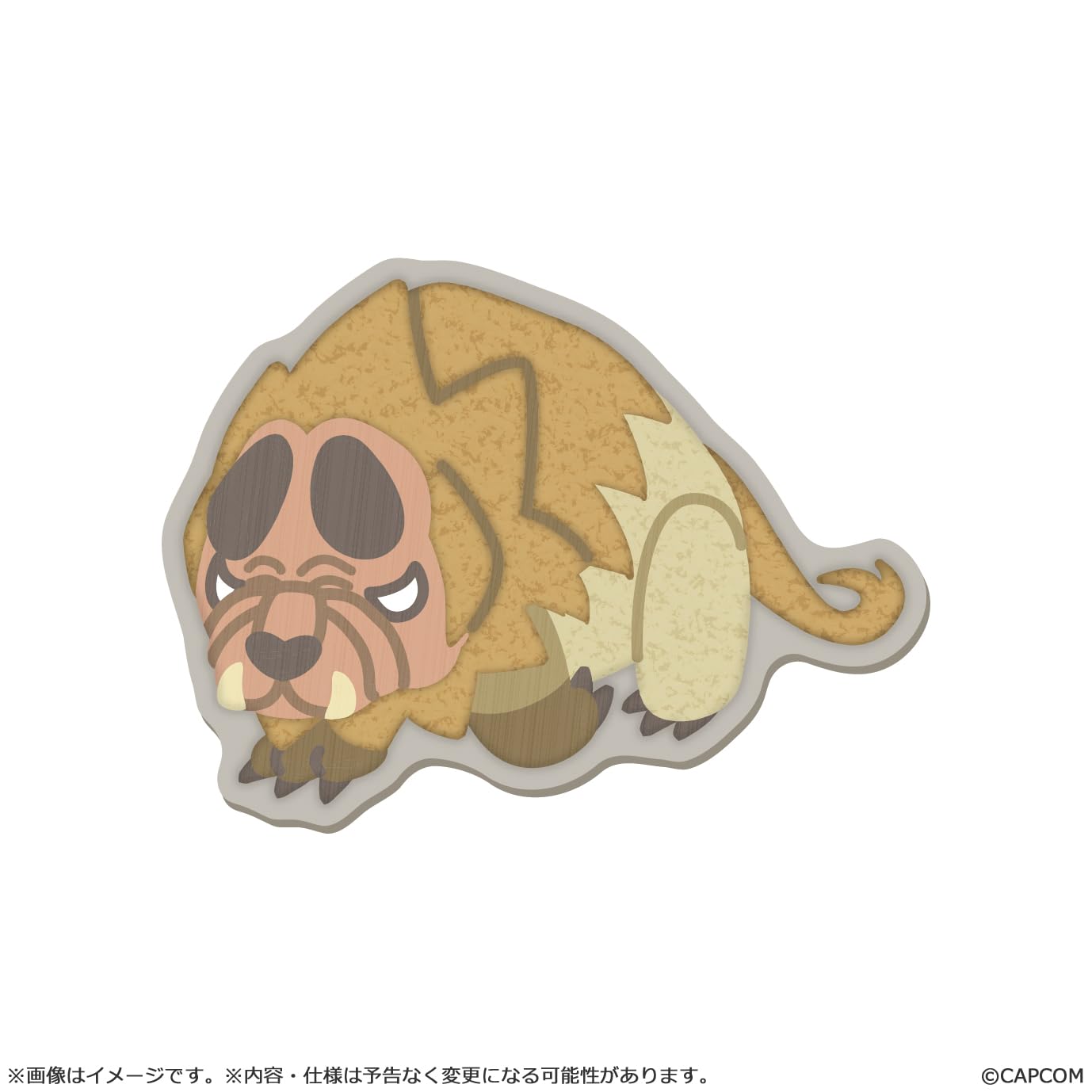 Capcom Monster Hunter Mondefo Doshaguma Embroidery Sticker 53x70mm Polyester