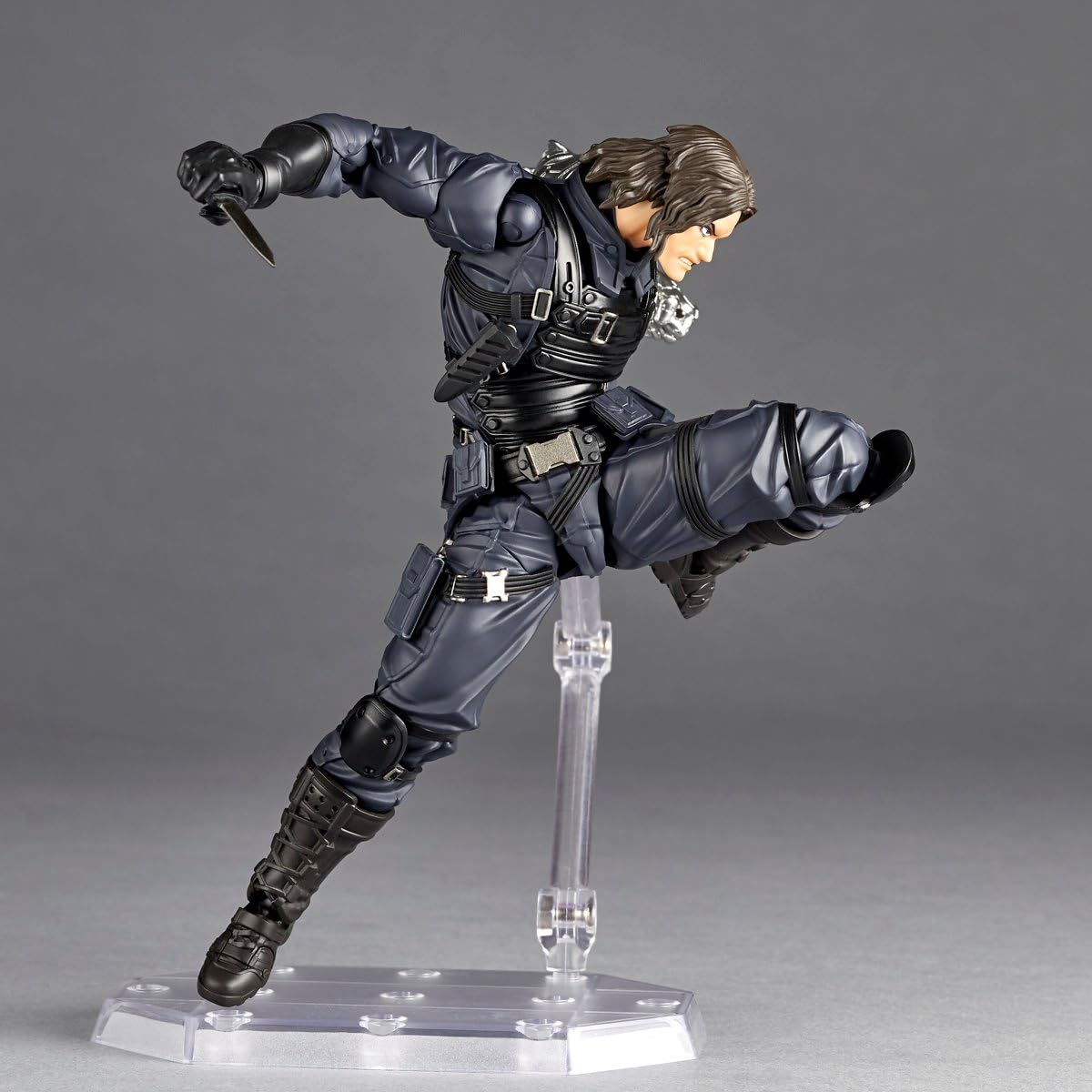 Kaiyodo Amazing Yamaguchi Bucky Barnes Winter Soldier Revoltech Figure- Japan Figure Store - #1 Bring To You The Best Japanese Goods