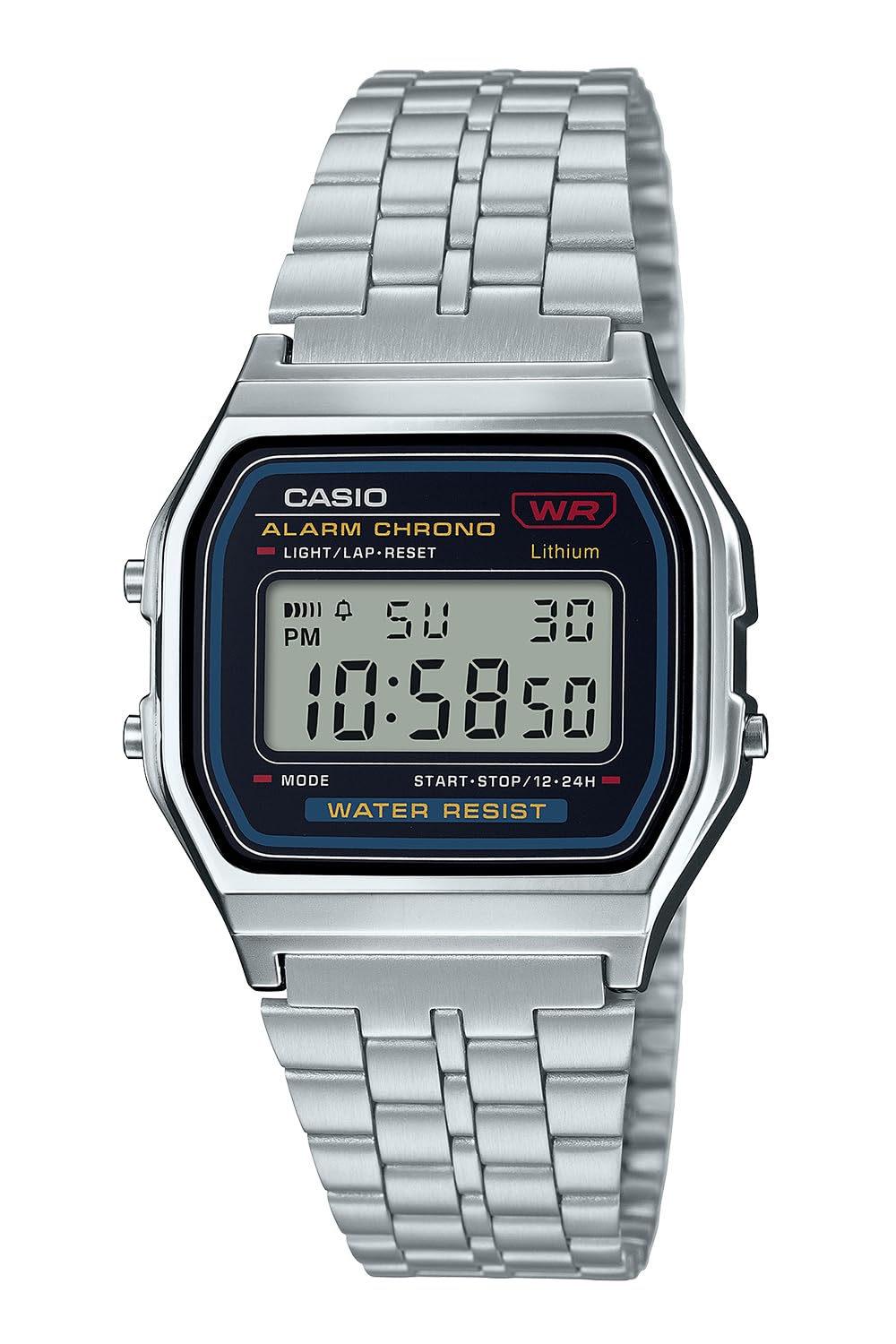 Casio Men's Silver Wristwatch A159Wa-N1Jh Japan Made - Casio Collection