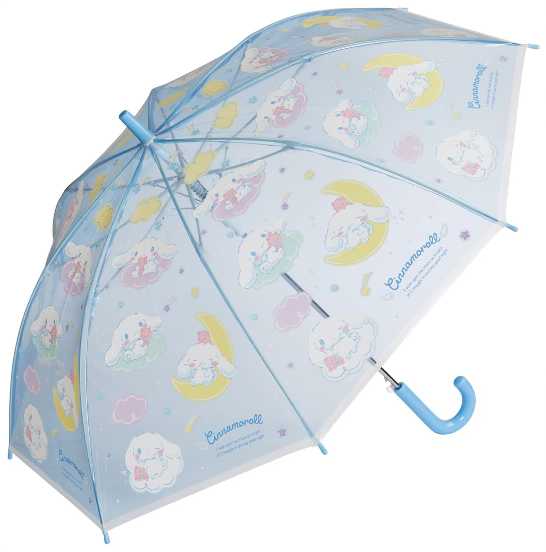 Skater Cinnamoroll Starry Sky Vinyl Umbrella 55cm 8-Rib One-Touch Jump for Elementary Girls 9-10 Years Old- Japan Figure Store - #1 Bring To You The Best Japanese Goods