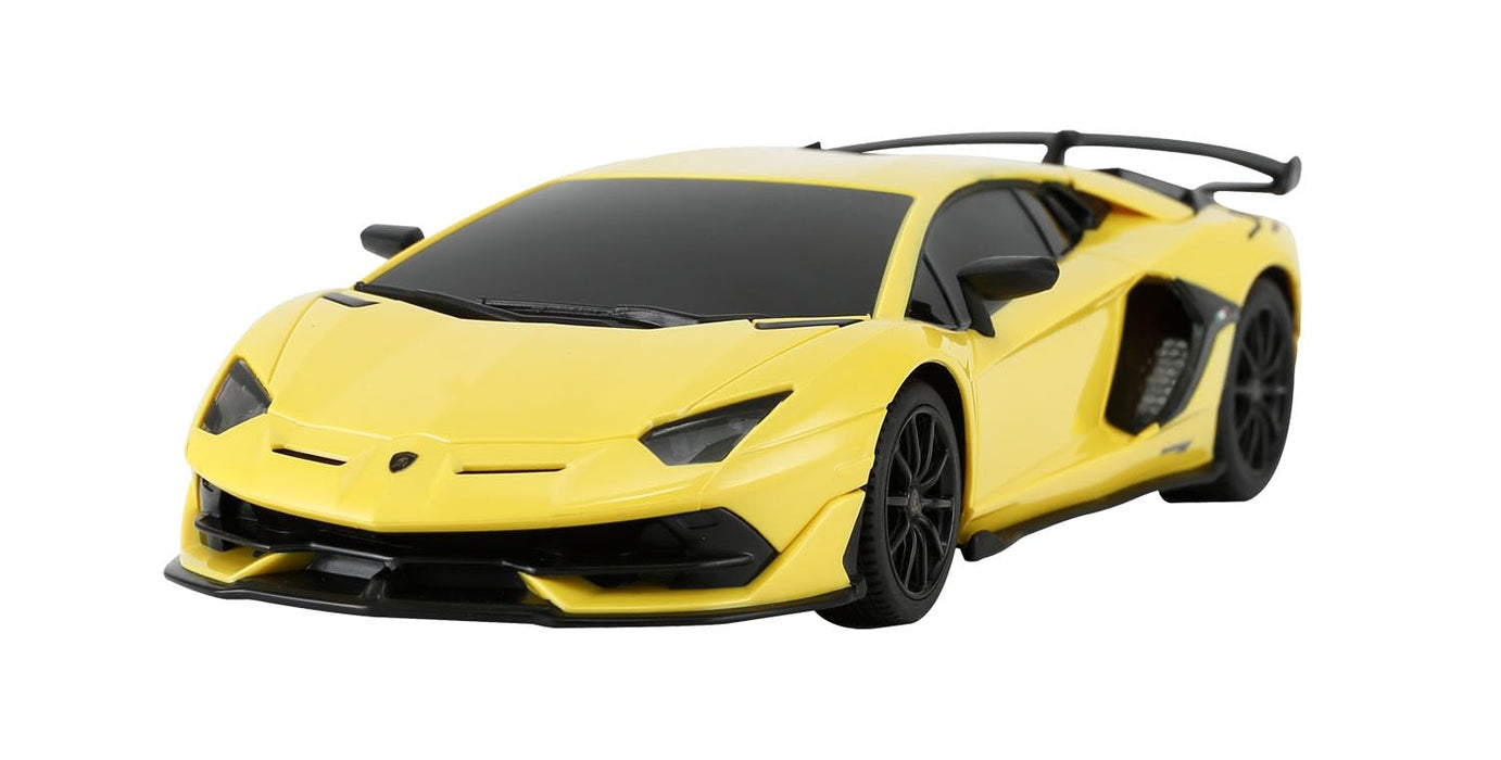 Modèle réduit de voiture radiocommandée Doyusha Aventador Svj jaune à l'échelle 1/24 (2,4 GHz)