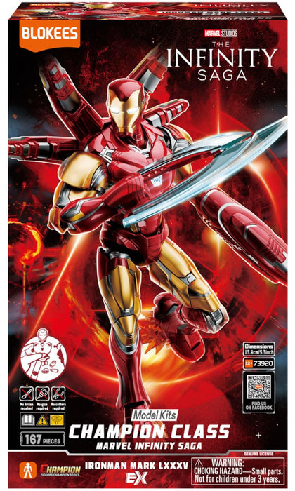 Doyusha Marvel Infinity Iron Man Mark 85 Ex Model Kit - 135mm Tall