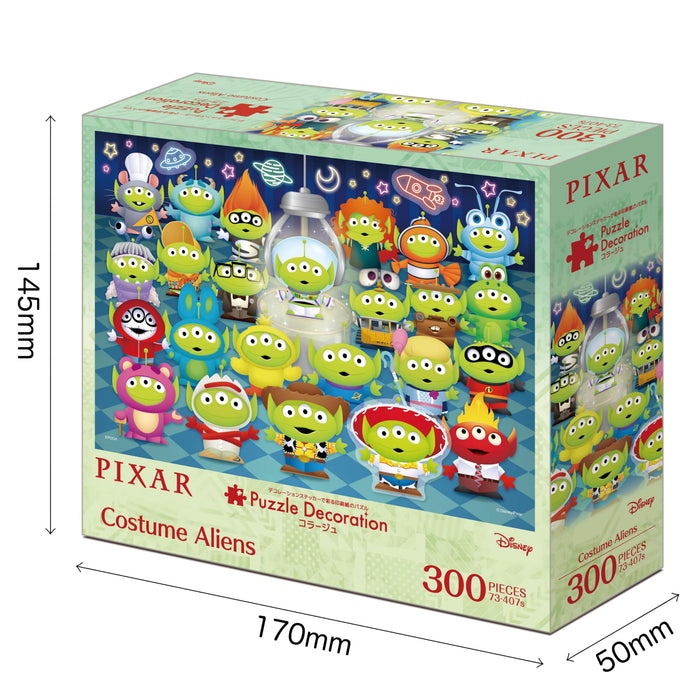 Epoch Disney 300 Piece Puzzle 26x38cm Collage Aliens with Glue and Sticker