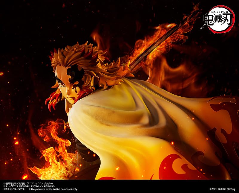 Good Smile Company Freeing 1/4 Scale Rengoku Kyojuro Figure from Demon Slayer