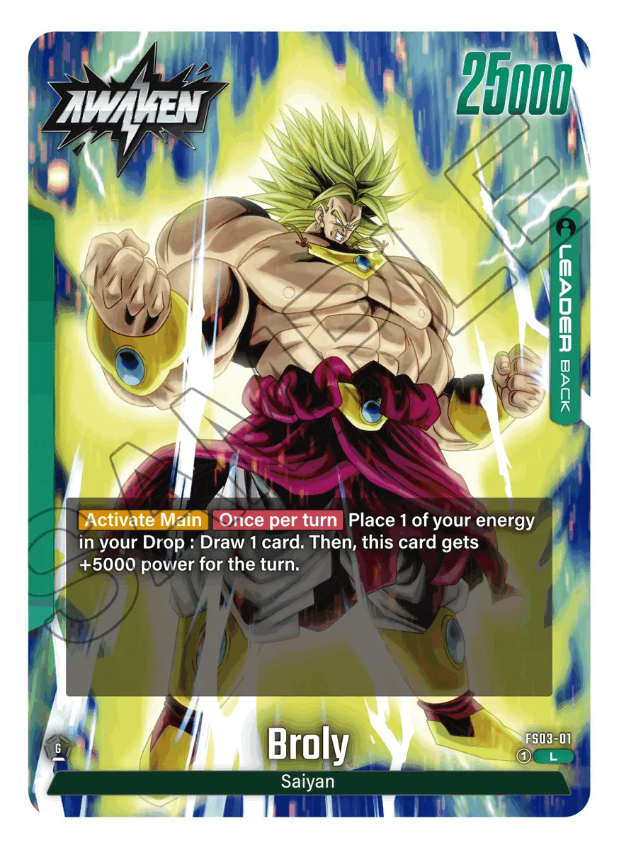 Bandai Dragon Ball Super Card Game Fusion World Start Deck Broly FS03- Japan Figure Store - #1 Bring To You The Best Japanese Goods