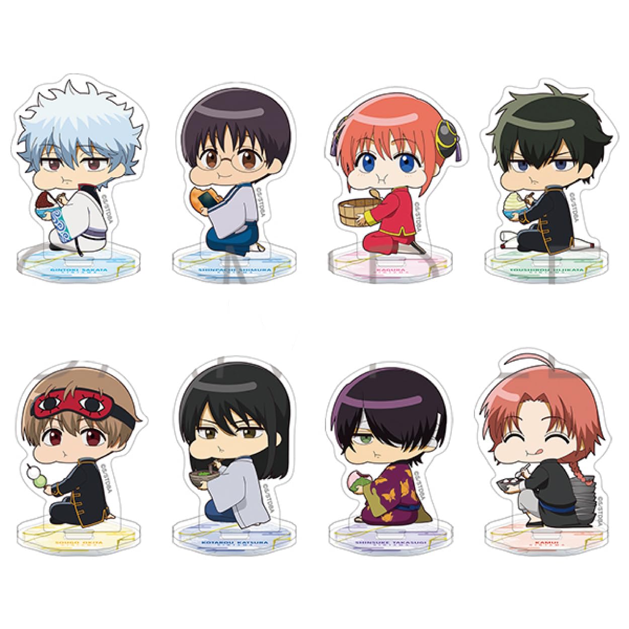 Movic Gintama Kapurikko Stuffing Cheeks Acrylic Stand Complete Set Japan- Japan Figure Store - #1 Bring To You The Best Japanese Goods