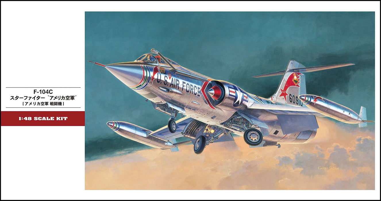 Hasegawa 1/48 Us Air Force F-104C Starfighter Plastic Model Pt19- Japan Figure Store - #1 Bring To You The Best Japanese Goods