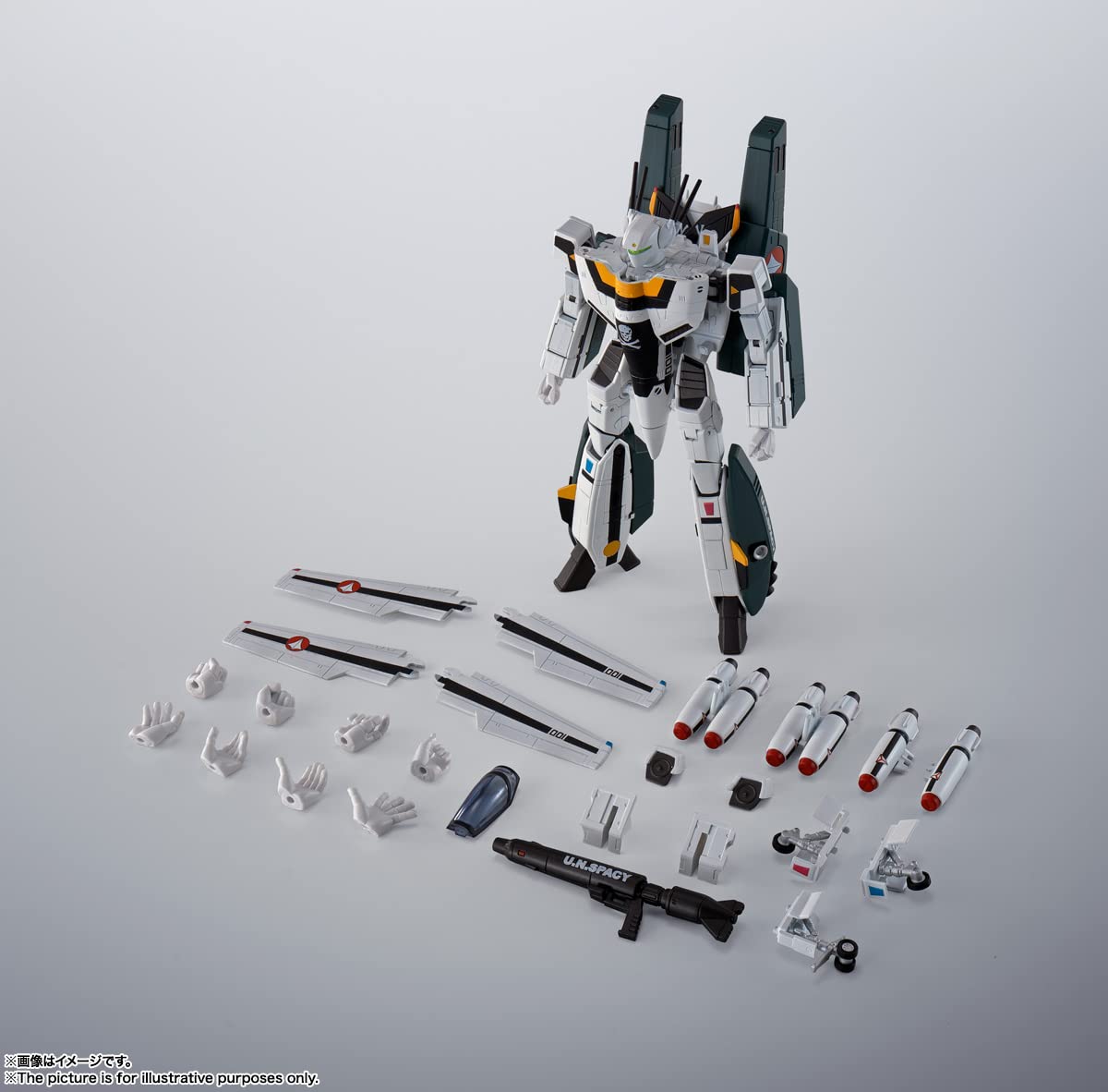 Bandai Spirits Hi-Metal R VF-1S Super Valkyrie Ichijo Hikaru Die-Cast Figure- Japan Figure Store - #1 Bring To You The Best Japanese Goods