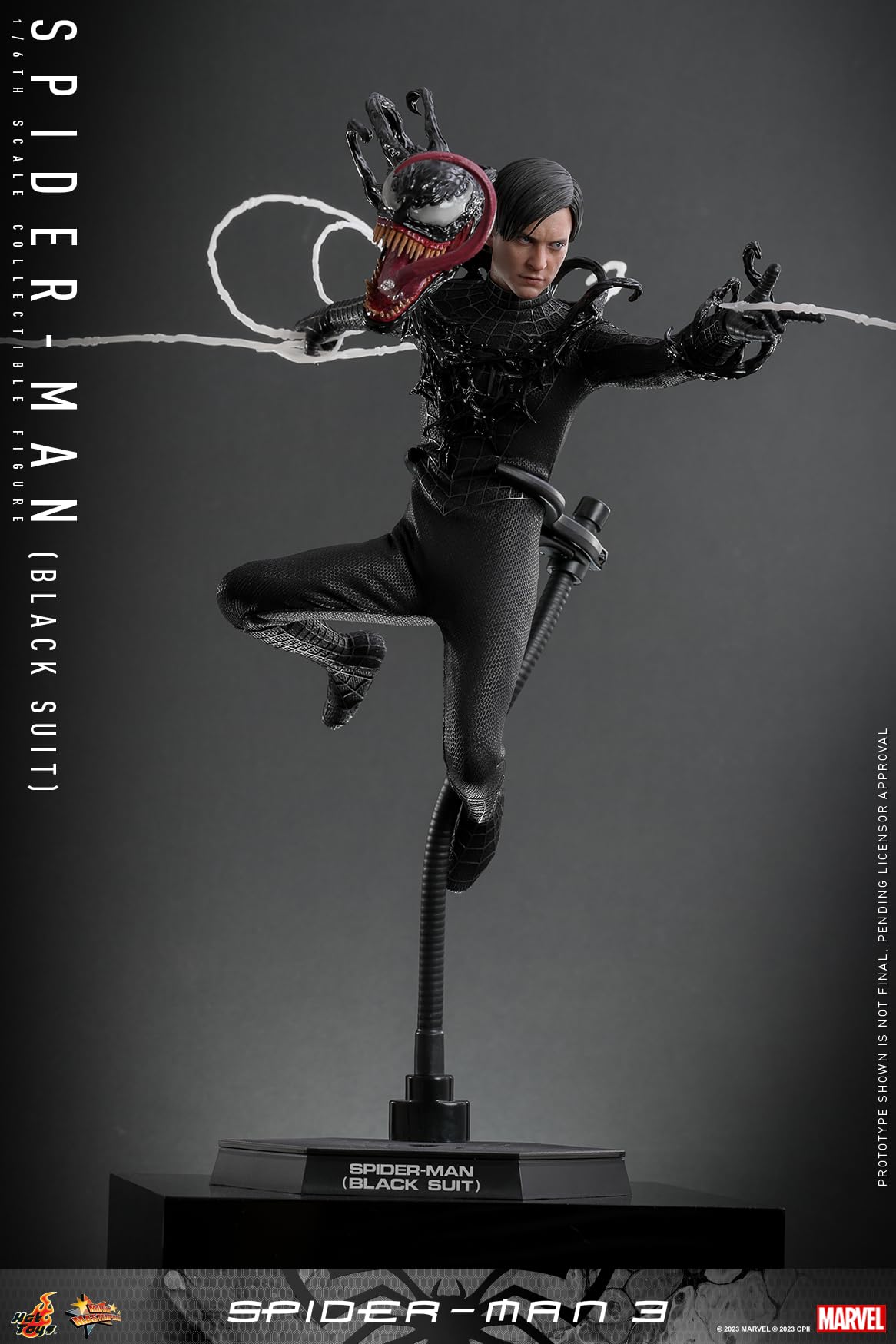Hot Toys Movie Masterpiece Spider-Man Black Suit 1/6 Scale Figure