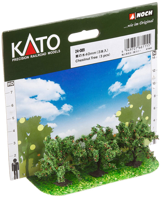 Kato N Gauge Chestnut Tree 40mm 3pcs Diorama Supplies 24-089- Japan Figure Store - #1 Bring To You The Best Japanese Goods