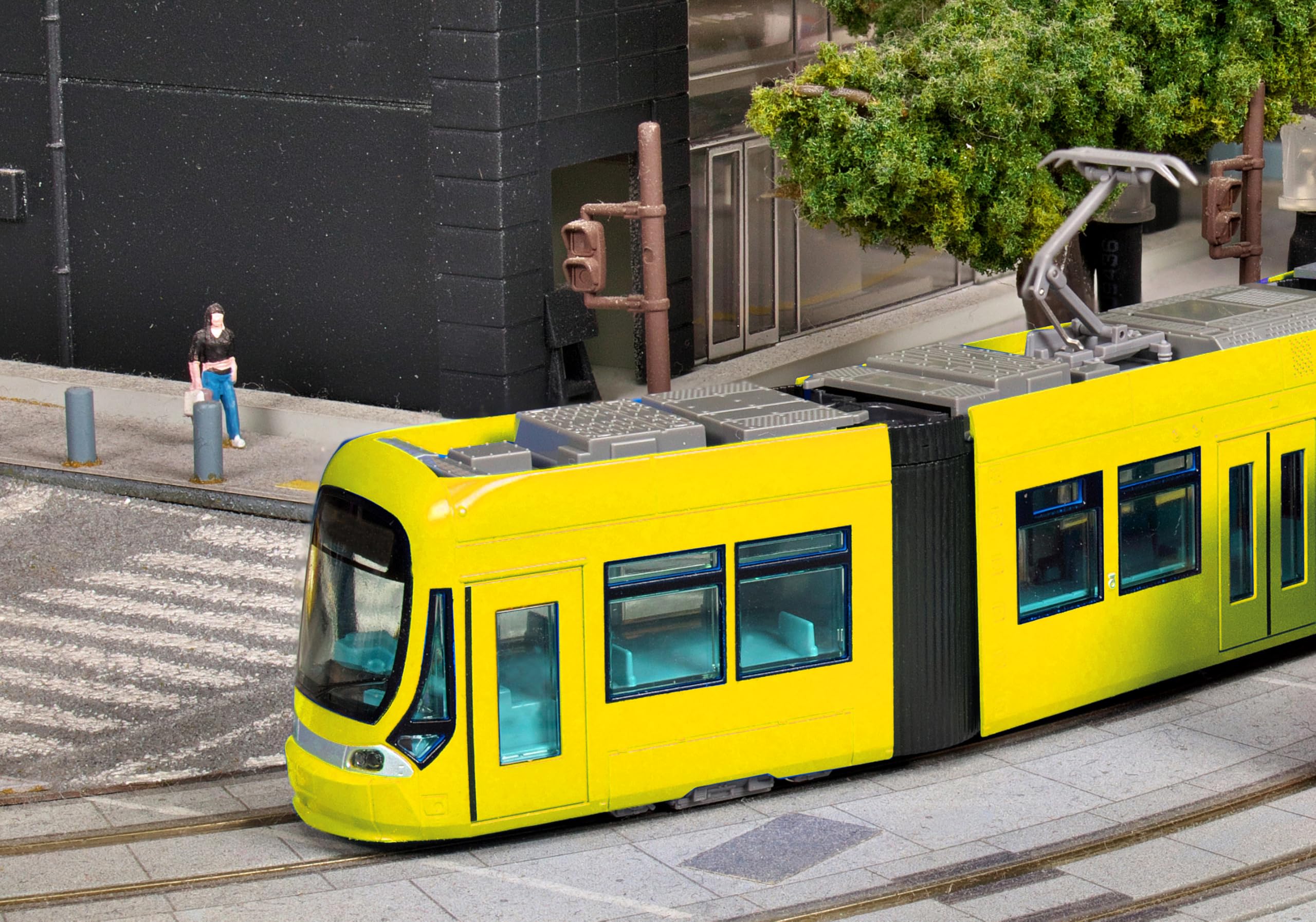 Kato N Gauge Mytram Yellow Model Train 14-805-3 for Collectors and Hobbyists