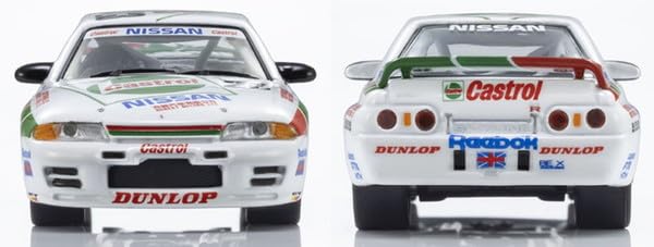 Voiture miniature Kyosho 1/64ème échelle Castrol Skyline GT-R R32 1990 avec éclairage LED