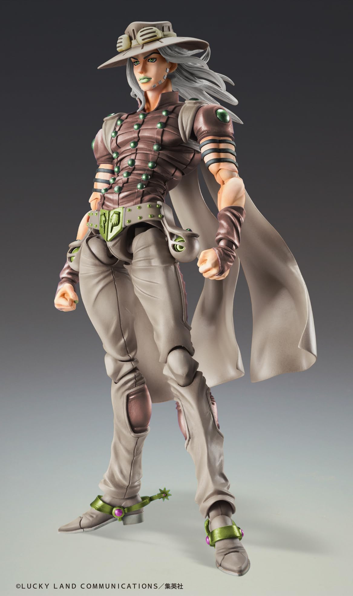 Medicos Entertainment JoJo's Part 7 Gyro Zeppeli Action Figure 155mm PVC ABS