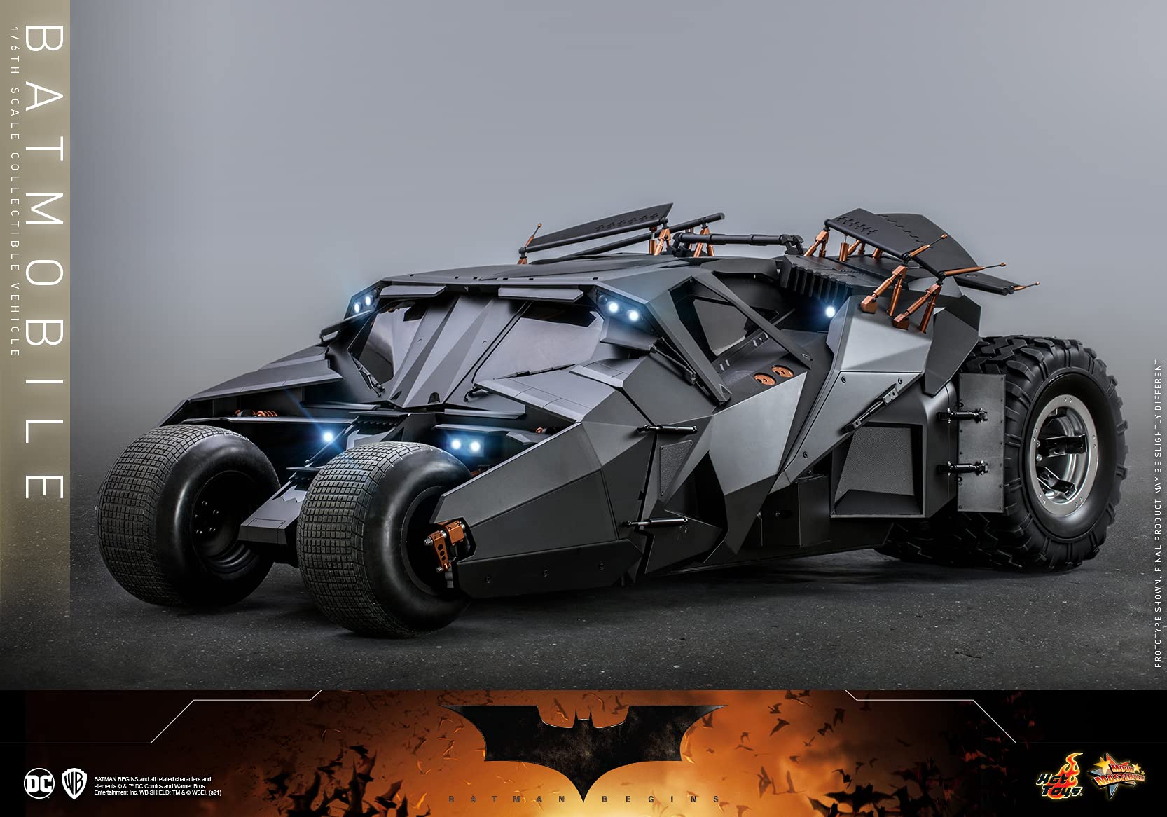 Hot Toys Movie Masterpiece Batman Begins 1/6 Scale Batmobile Vehicle- Japan Figure Store - #1 Bring To You The Best Japanese Goods