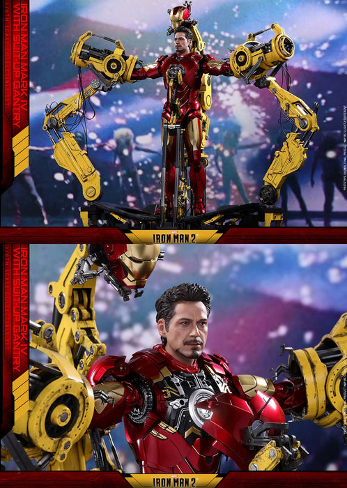 Hot Toys Movie Masterpiece Iron Man 2 1/6 Scale Figure Mark 4 with Gantry- Japan Figure Store - #1 Bring To You The Best Japanese Goods