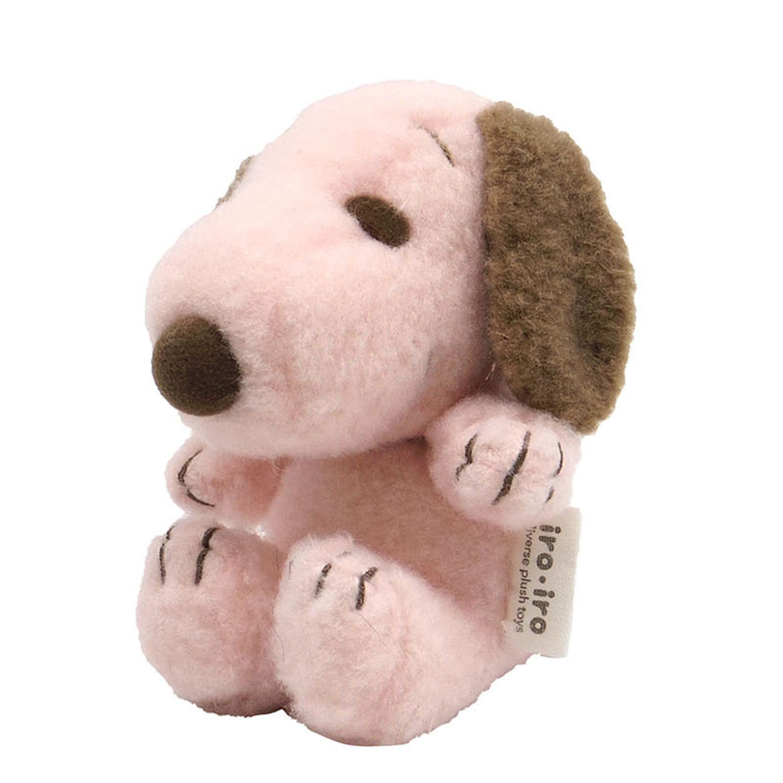 Sanrio Nakajima Snoopy Iroiro Bean Doll Pink Brown 177360-22 Plush Toy- Japan Figure Store - #1 Bring To You The Best Japanese Goods
