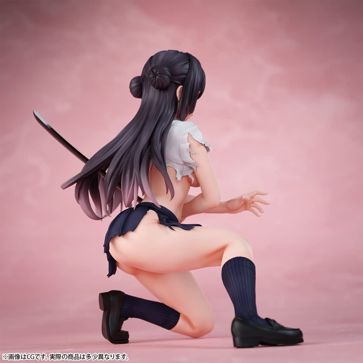 Insight 1/7 Samurai JK Sakura Damaged Version Original Character Figure- Japan Figure Store - #1 Bring To You The Best Japanese Goods
