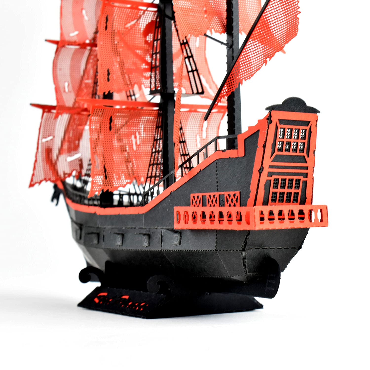 KAWADA Pn-148 Papernano Red Pirate Ship- Japan Figure Store - #1 Bring To You The Best Japanese Goods
