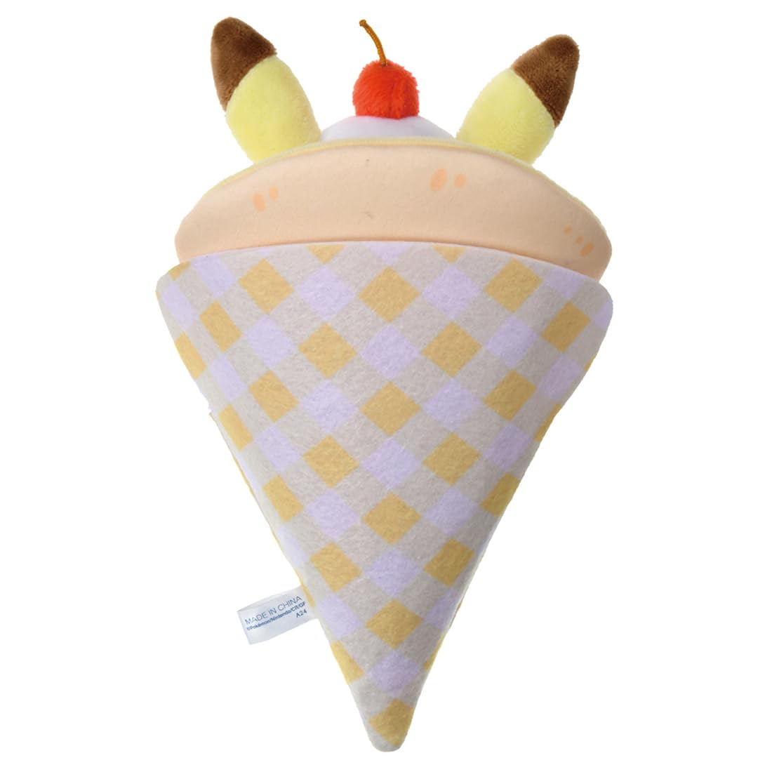 Takara Tomy Pocket Monsters Poke Pieces Pikachu Crepe Plush Toy- Japan Figure Store - #1 Bring To You The Best Japanese Goods