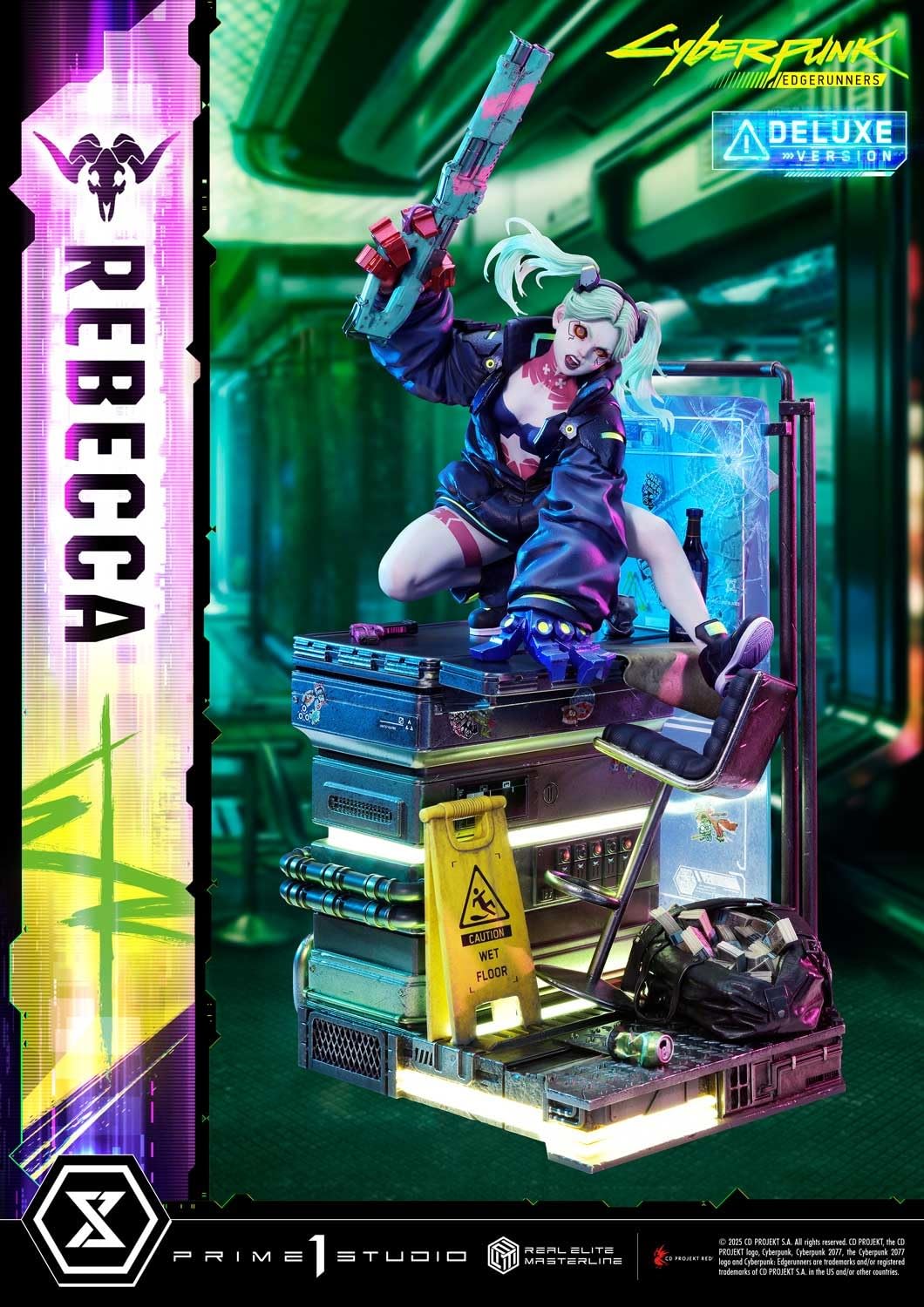 Prime 1 Studio Cyberpunk Edge Runners Rebecca 1/4 Scale Figure 640mm Dx Edition